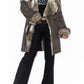 Y2k Fluffy Assymetrical Faux Fur Trim Coat