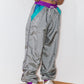 Vintage 80s Silver Harem Baggy Track pants