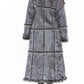 Vintage Faux Fur Patchwork Long Afghan Coat