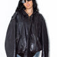 Vintage Oversize Real Leather Blouson Jacket