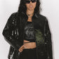 Vintage 90s Black Shiny PVC Jacket