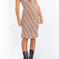 Vintage 90s Striped Midi Slip Dress