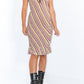 Vintage 90s Striped Midi Slip Dress