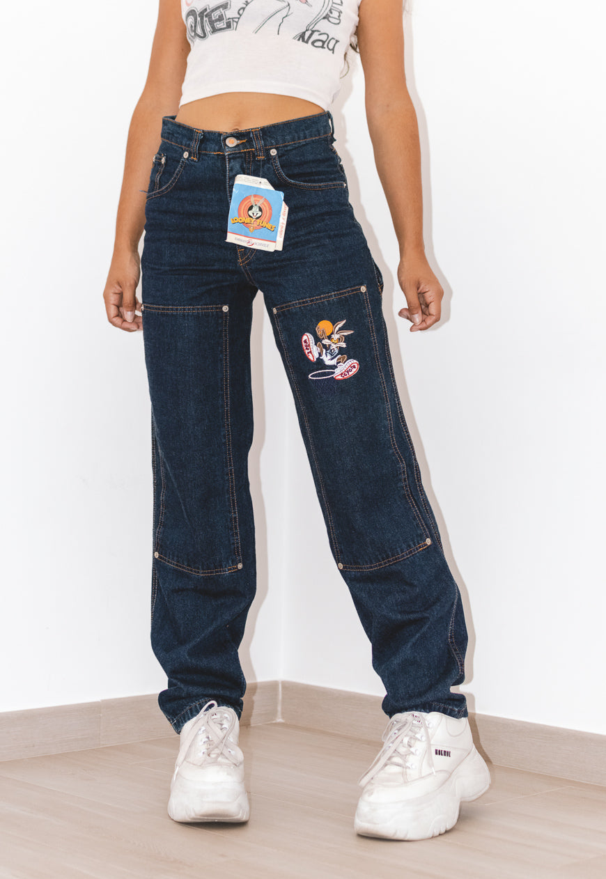 Vintage Cartoon Deadstock 90s High Rise Jeans
