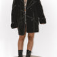 Vintage 90s Patchwork Coat with Faux Fur