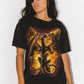 Vintage 90s Grunge Dragon Printed Graphic T-shirt