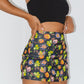 Vintage Y2K Stretchy Floral Print Bodycon Skirt