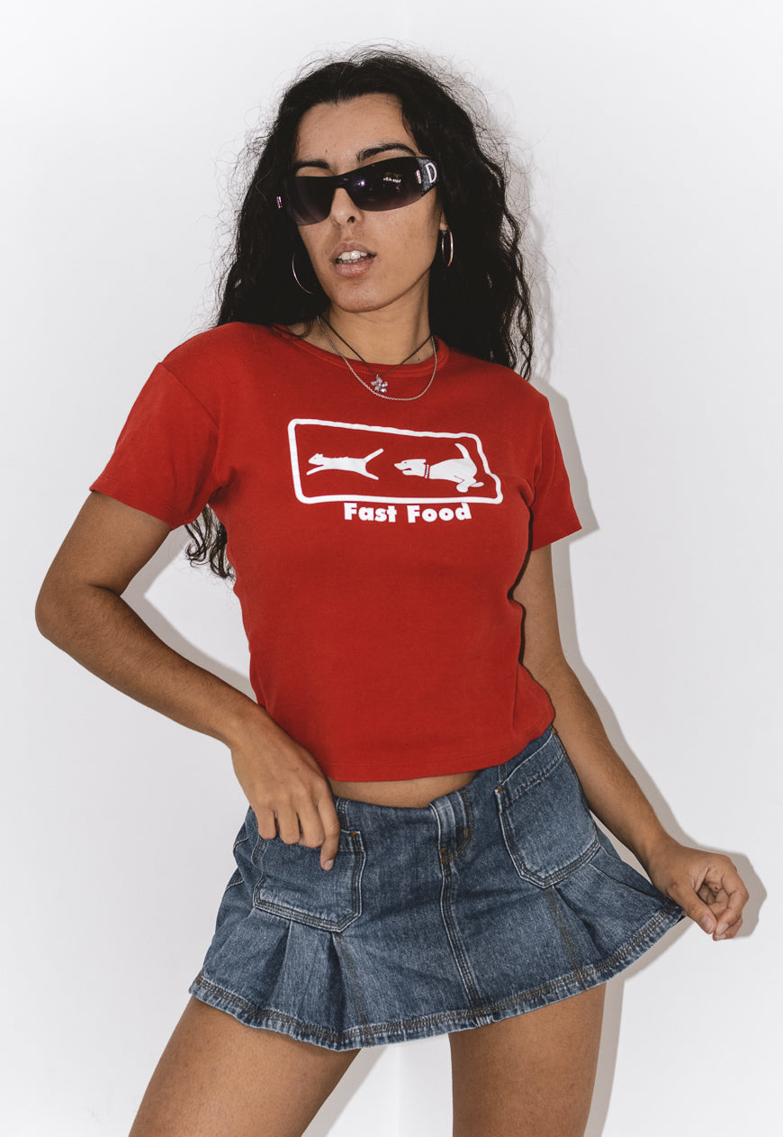 Vintage Cats and Dogs Y2k slogan Tee