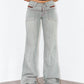 Vintage Deadstock Y2k Striped Low Rise Jeans