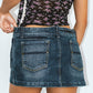 Vintage Denim Mid rise Y2k Denim Skirt