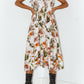 Vintage Floral Print Milkmaid Maxi Dress