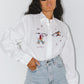 Vintage 90s Tom and Jerry Cartoon embroidered shirt