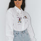 Vintage 90s Tom and Jerry Cartoon embroidered shirt